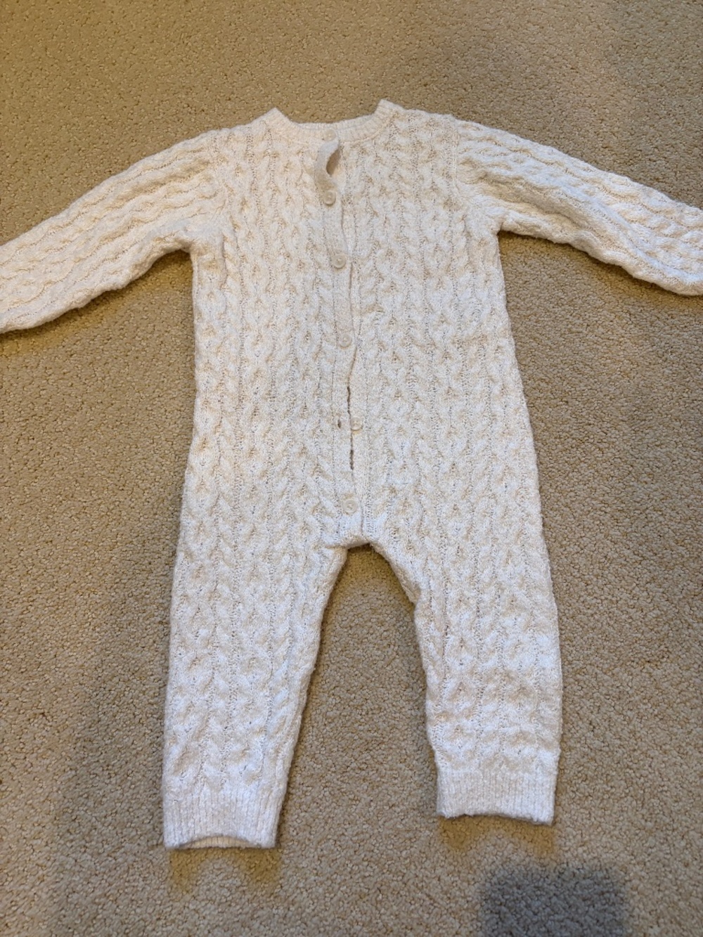 Zara cream knit one piece